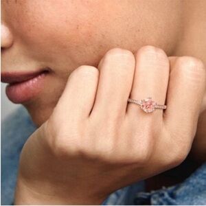 Pandora | Pink |  Sparkling Crown | Solitaire | Ring